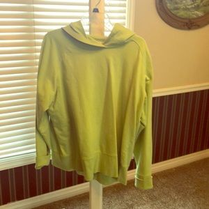 Lime soft Summer hooded sweatshirt Coldwater creek